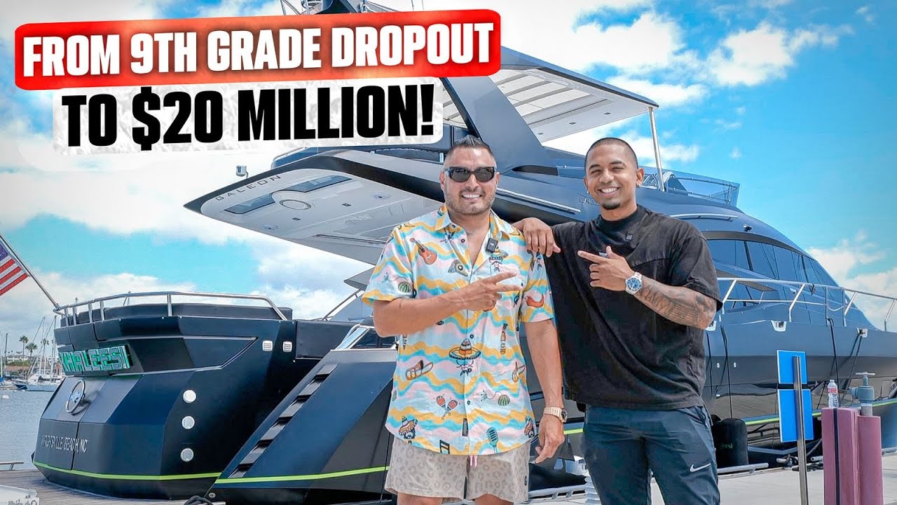 From 9th Grade Dropout to $20 Million A Year! ($2.7 Million Yacht Tour)