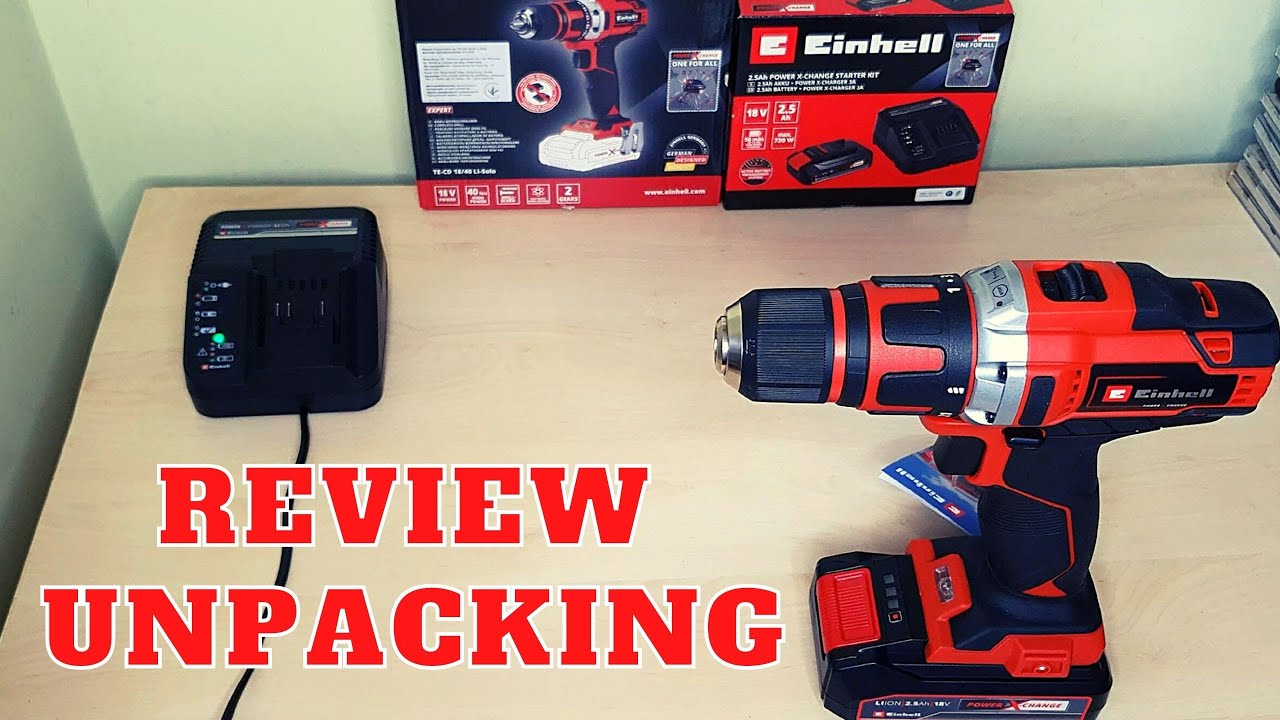 Аккумуляторный шуруповерт Einhell TE-CD 18 40 Li Kit 2,5 Ач (4513925-16)
