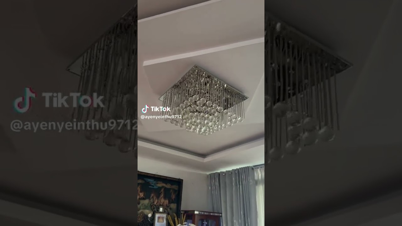 M5.2 earthquake shakes a chandelier in Mandalay, Myanmar on July 17, 2026🇲🇲