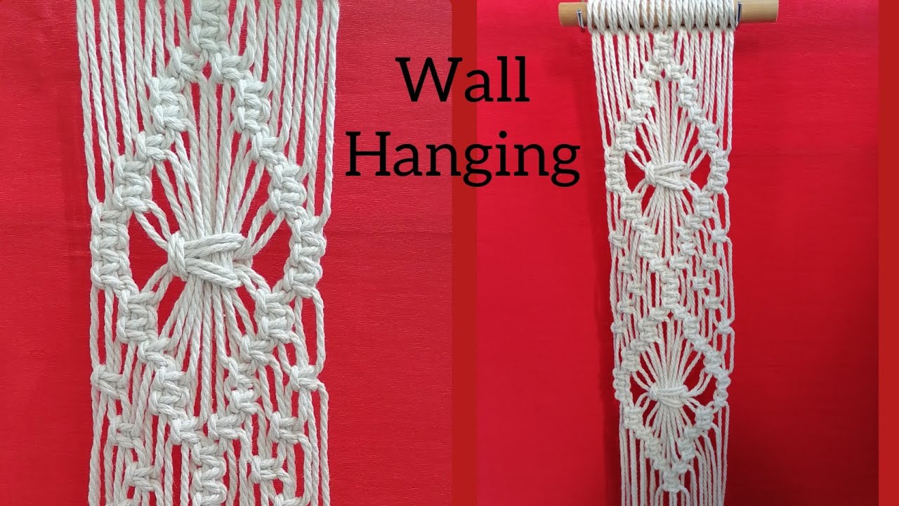 Easy Macrame Diamond Pattern. Wall hanging. Macrame Decor tutorial.