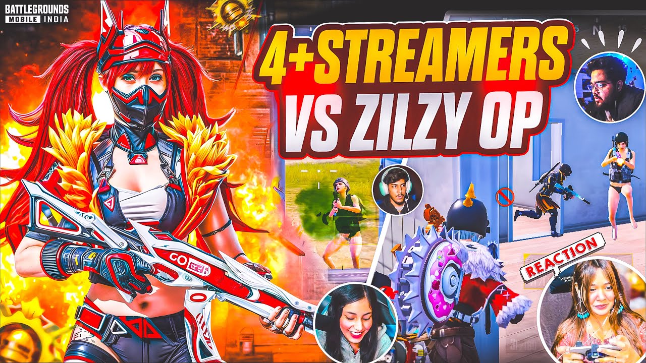 4+ Streamer’s Vs Zilzy OP🔥 Streamers Abused Me On Live & Called Me Hacker | BGMI/PUBG 