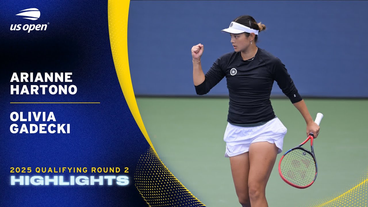 Arianne Hartono vs. Olivia Gadecki Highlights | 2025 US Open Qualifying Round 2