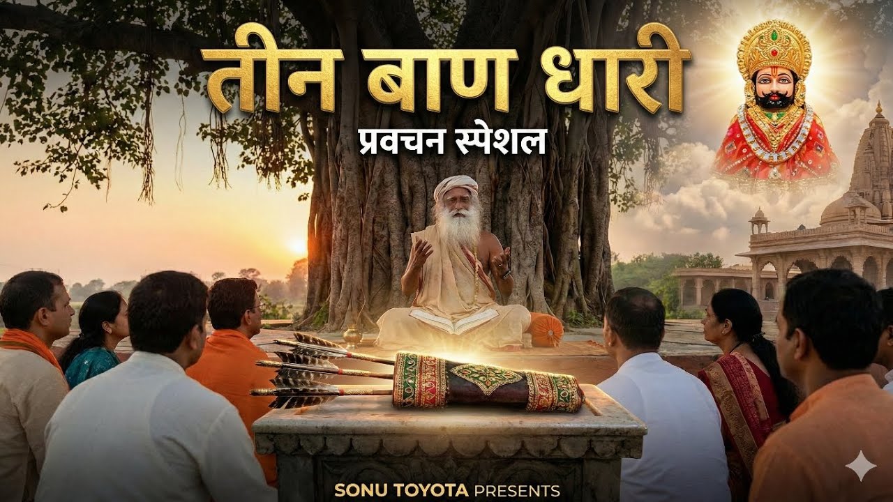 तीन बाण धारी की महिमा (प्रवचन स्पेशल)खाटू श्याम भजन  तीन बाण का क्या है रहस्य शीश के दानी का नया भजन