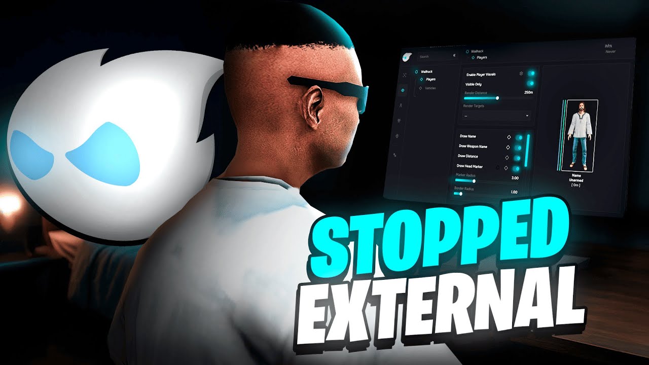 Showcase Stopped External v3 - O MELHOR HACK EXTERNAL DA ATUALIDADE!
