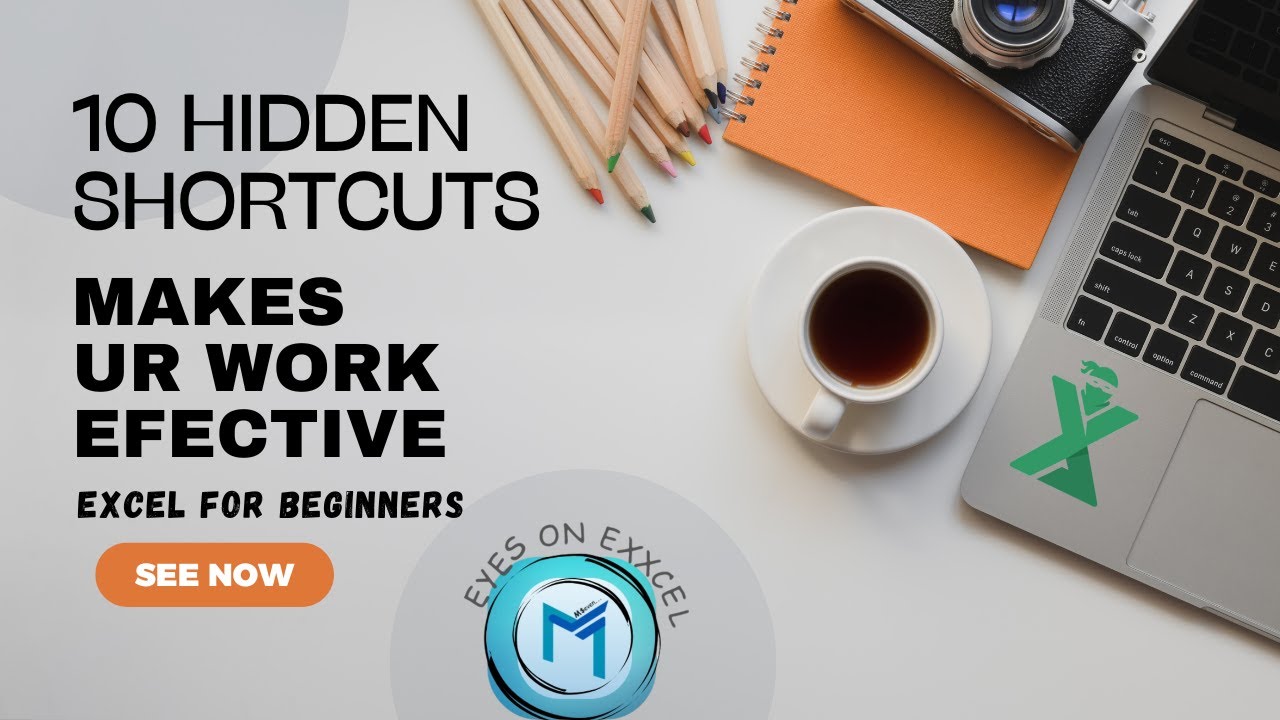 Top 10 Hidden Shortcut keys🔐 #exceltricks #shorts #excelforbeginners #excelformula #vlookup #xlookup