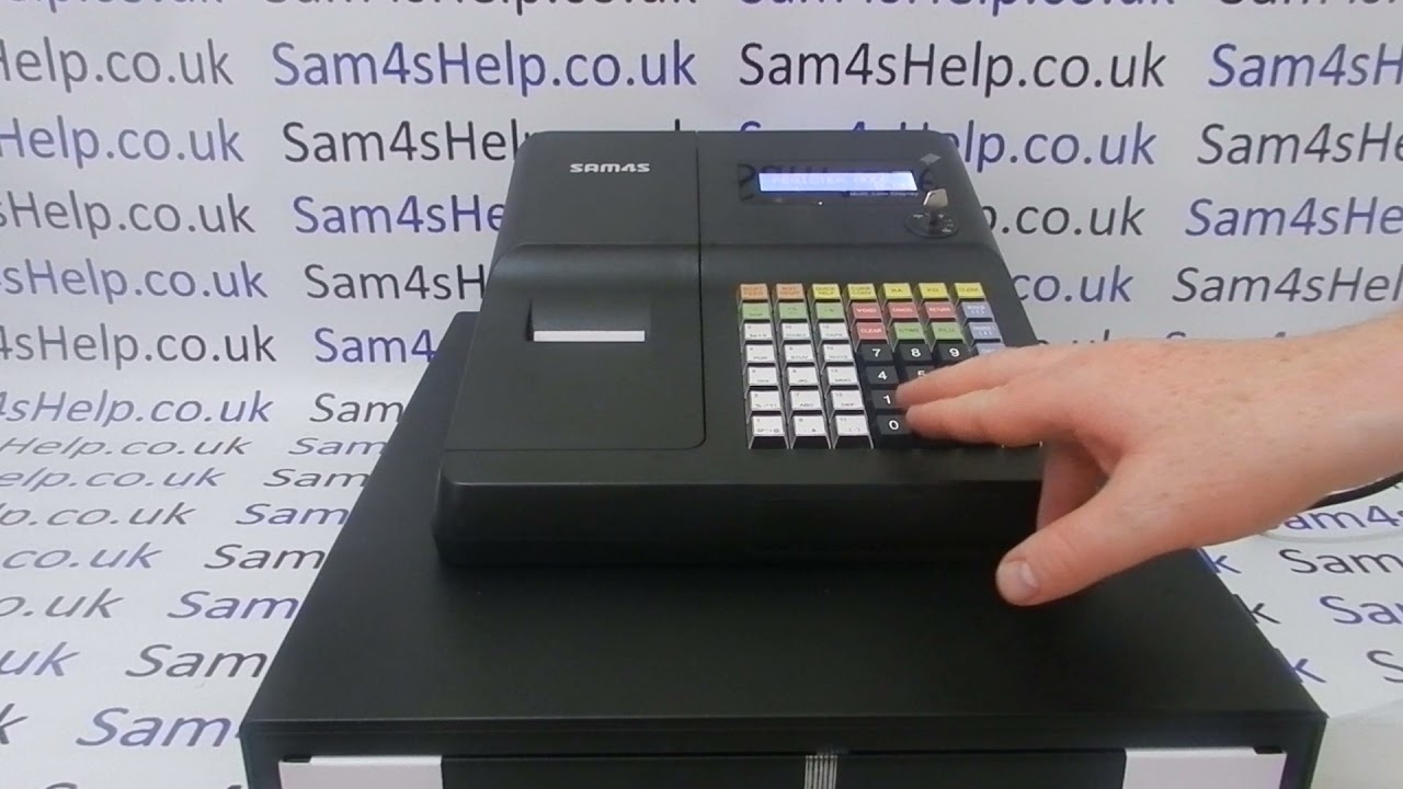 How To Use Sam4S ER-260BEJ Cash Register 1st Use Set Up Instructions Quick Start Guide ER260