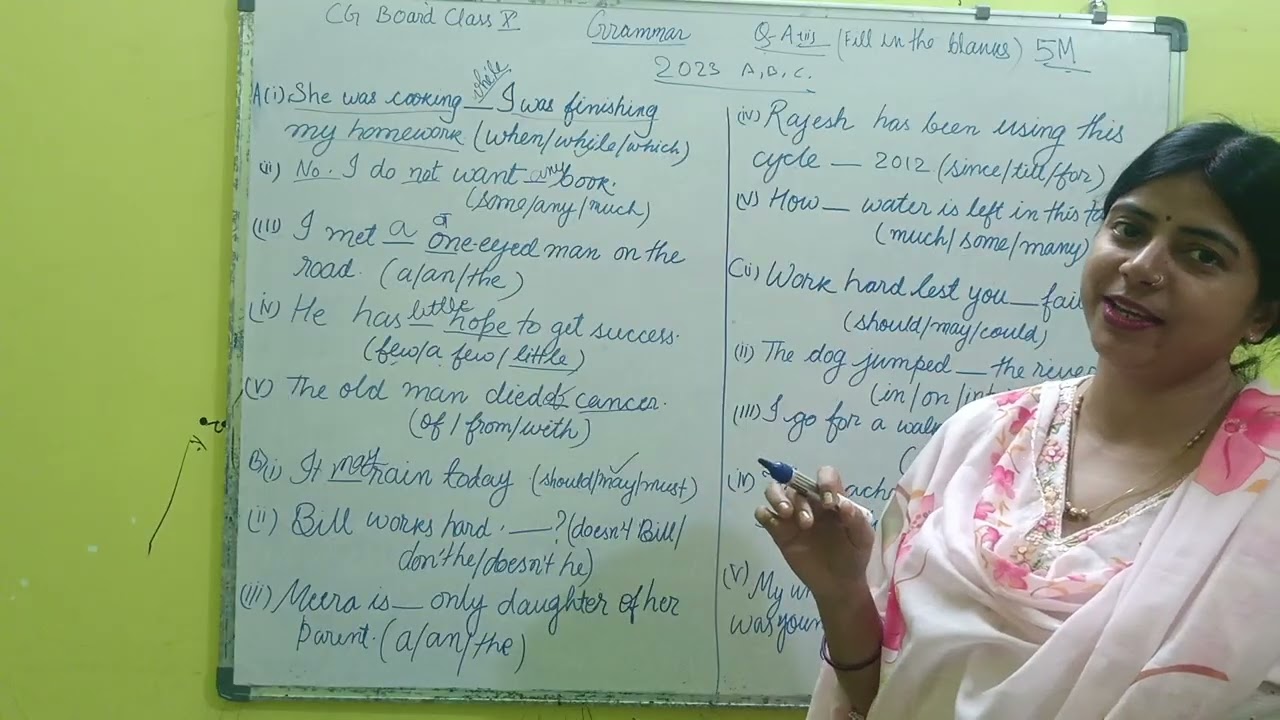 #Cg board class 10 English grammar 2023 #English#CG Board English #articles
