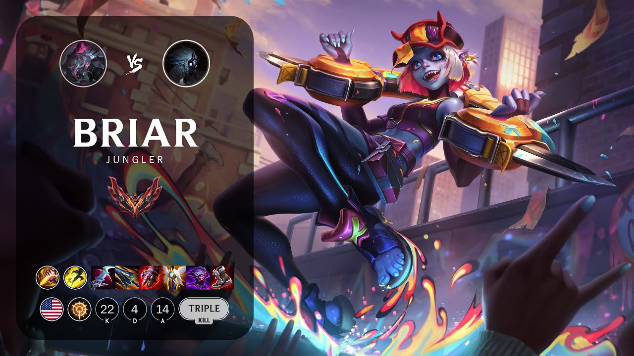 Briar Jungle vs Kindred - NA Grandmaster Patch 14.4