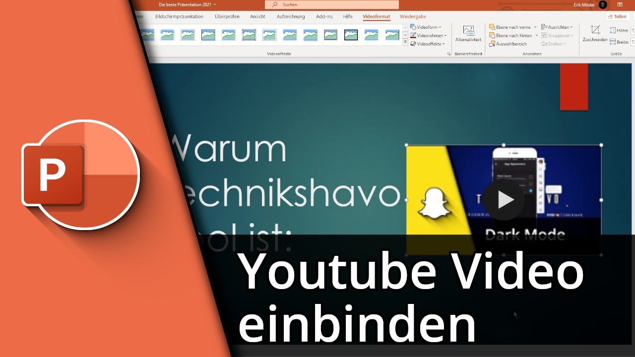 Youtube Video in Powerpoint einf&uuml;gen ✅ Tutorial