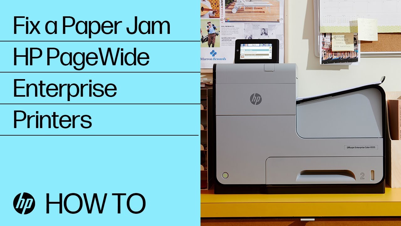 Fixing a Paper Jam | HP PageWide Enterprise Printers | HP Support