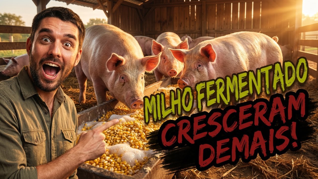 🤯 Experimentei milho fermentado e meus porcos cresceram como nunca antes.