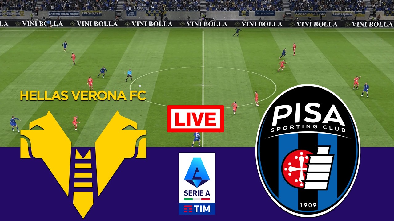 🔴 In Diretta : Hellas Verona vs Pisa | Serie A 2025/26 | Streaming completo della partita