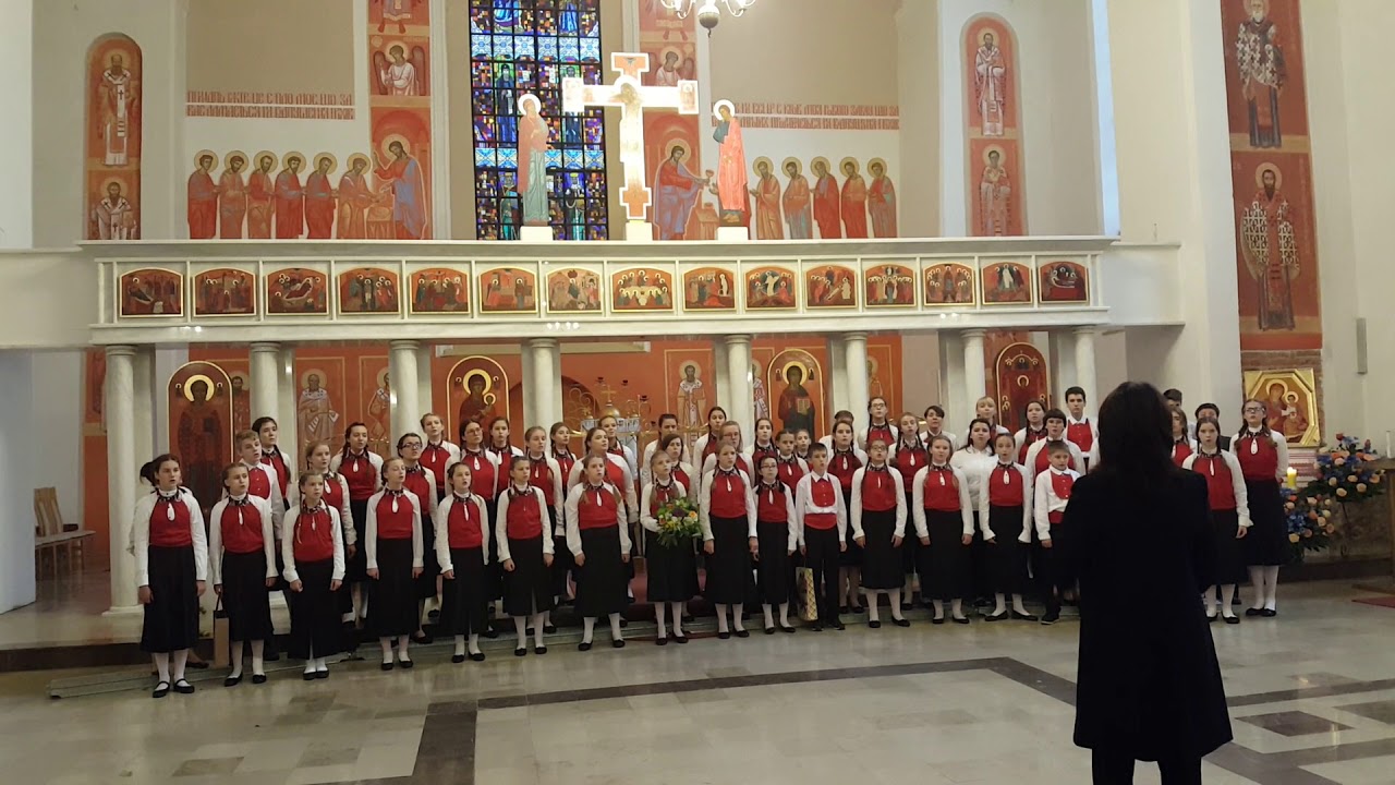 Виступ хору Щедрик в церкві у Гданську - Боже великий, єдиний  (2017-10-21)