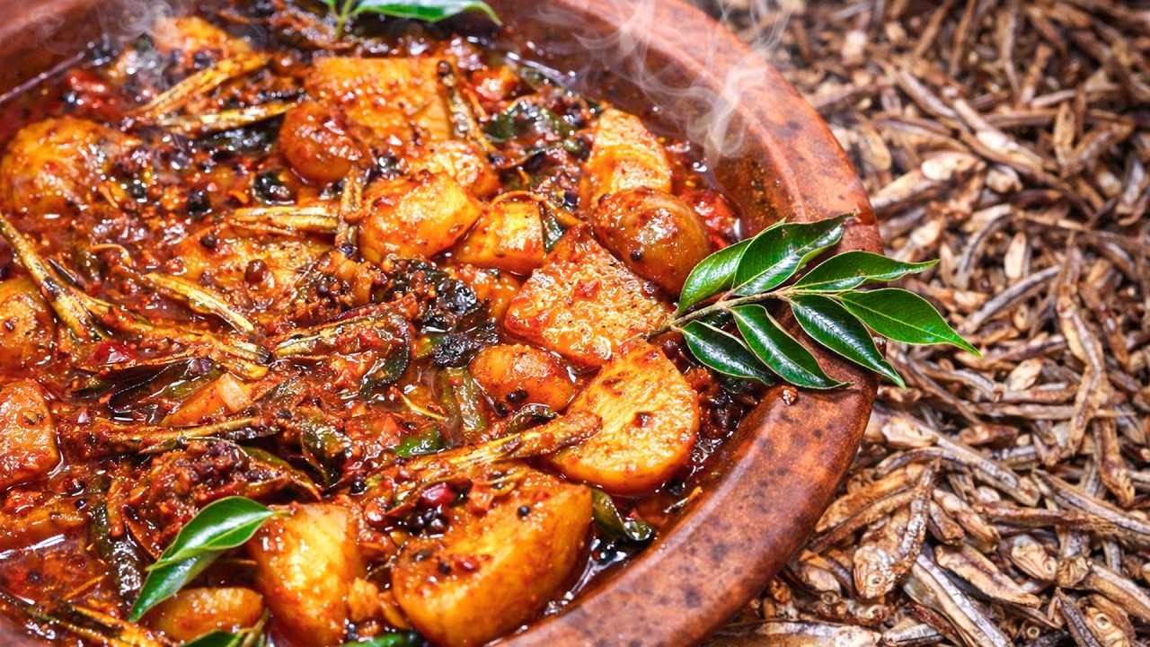 Authentic Sri Lankan Dry Fish Curry | Village Style Karawala Curry | Super Spicy Dry Fish Curry