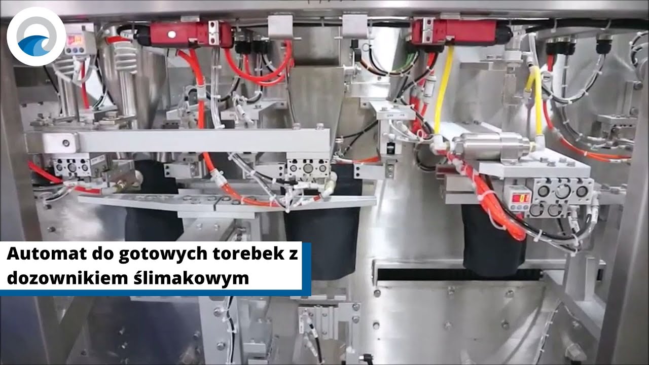 Automatyczna linia pakująca DOYPACK | Precyzja i efektywność w pakowaniu produktów pylistych