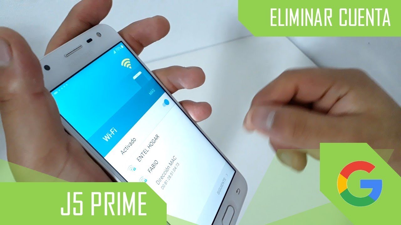 Eliminar Cuenta de Google Samsung Galaxy J5 Prime