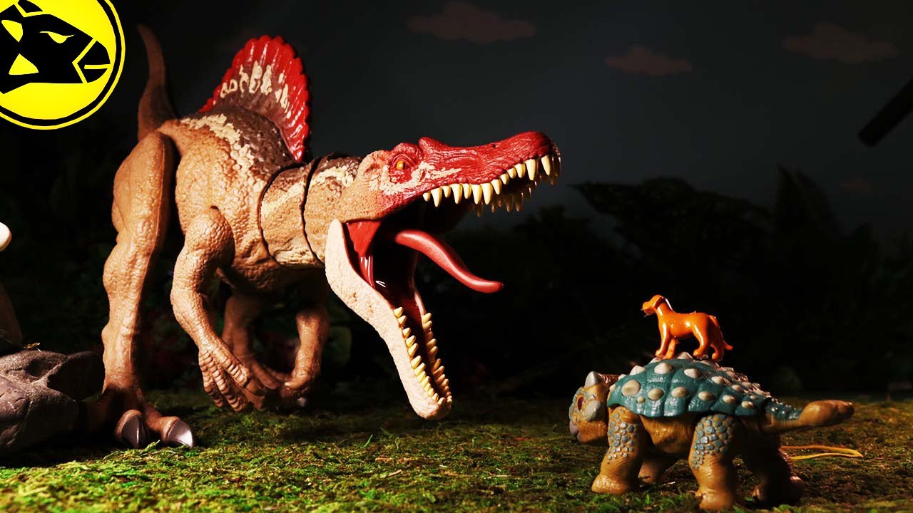 Giga Spinosaurus Chase Bumpy! Jurassic world