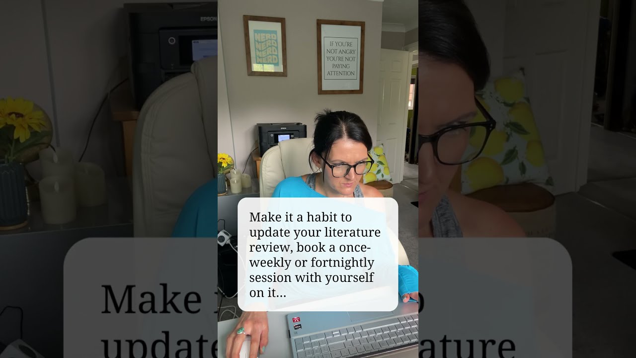 Good literature reviews are those that are regularly updated!