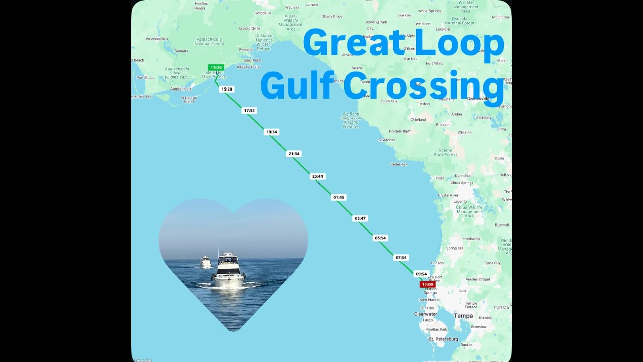Пересечение залива Грейт-Луп #greatloop #gulfcoast #boatlife
