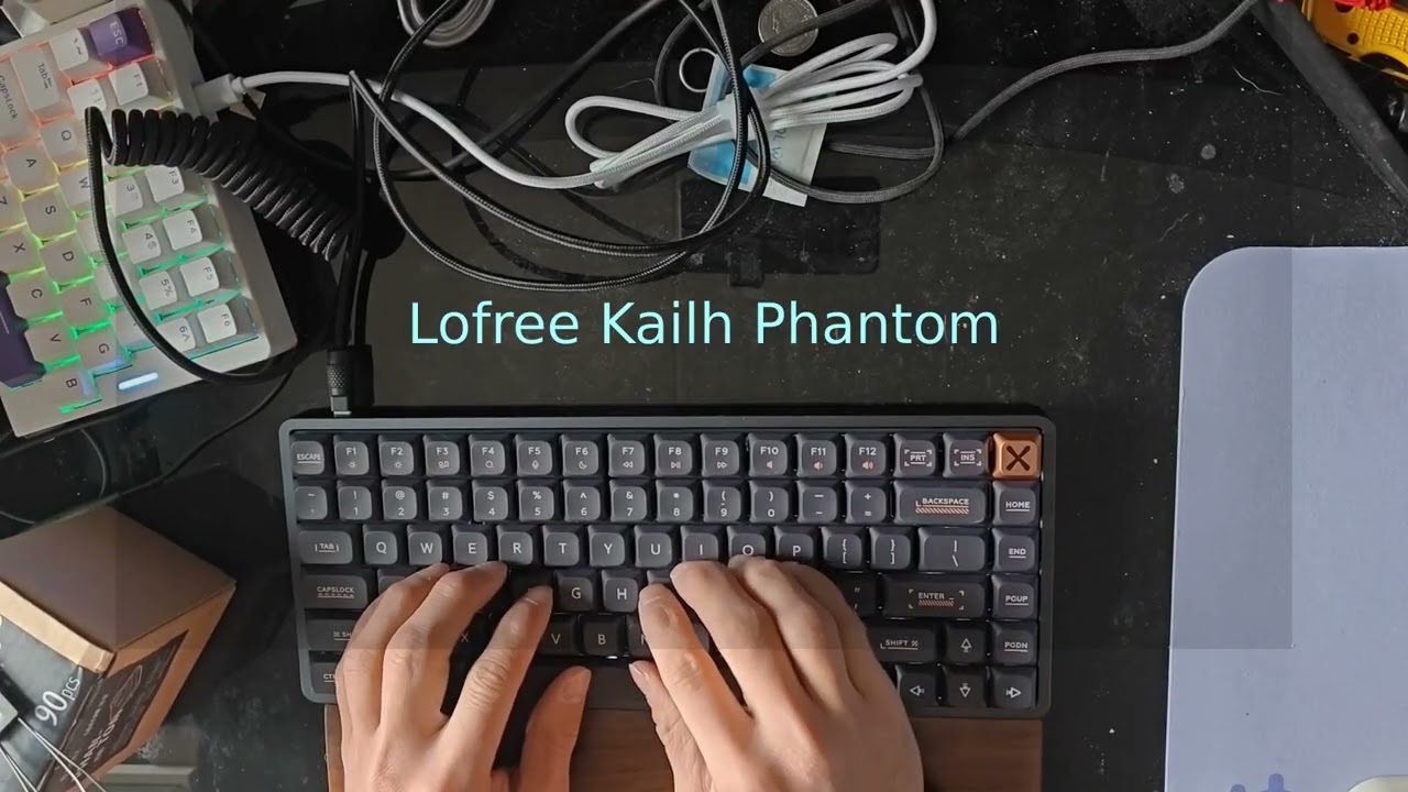 Iqunix Magi75 type test with stock switches and Lofree switches