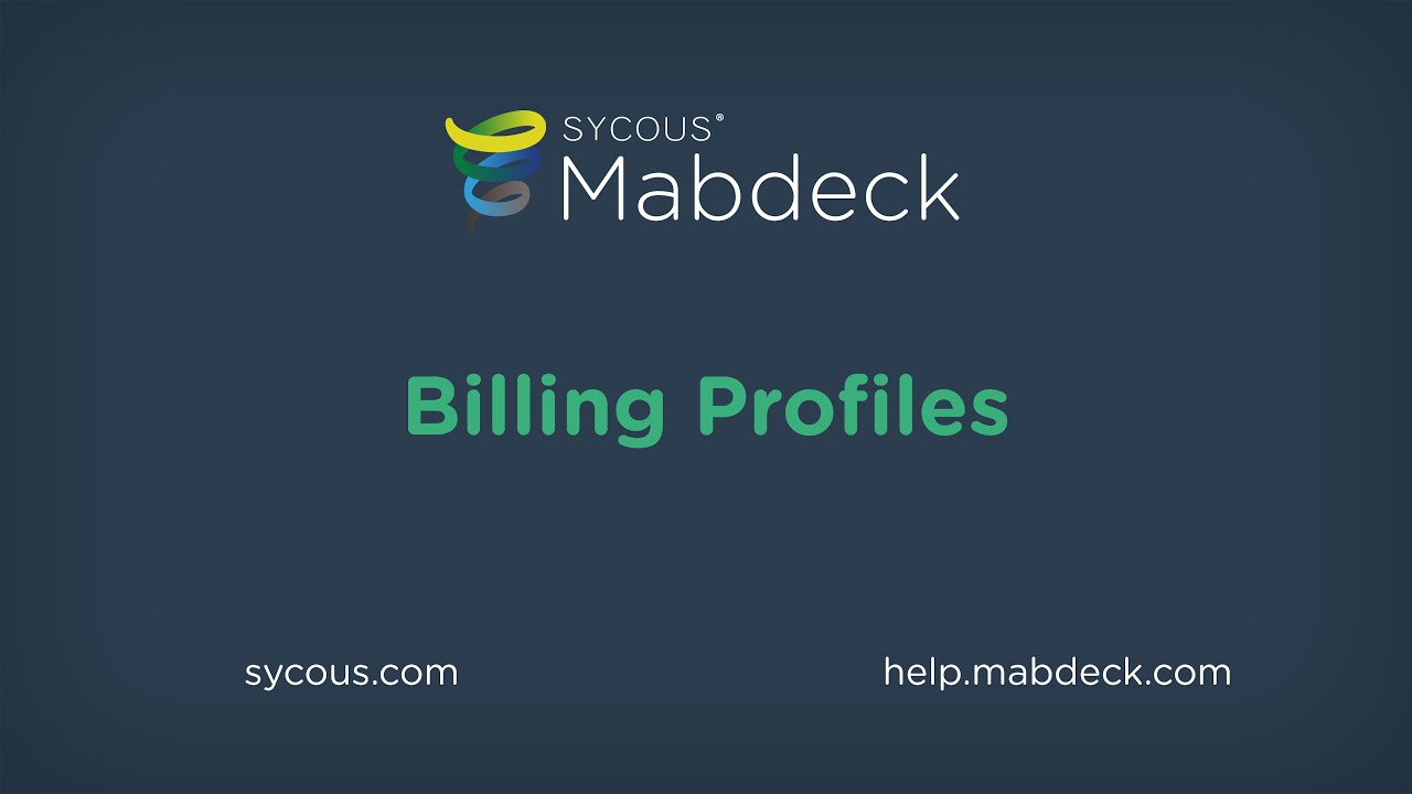 Mabdeck Billing Profiles