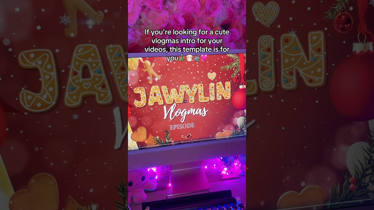 The PERFECT Vlogmas Intro Video 😍🎅🏻 #vlogmas #vlogmas2024 #contentcreation