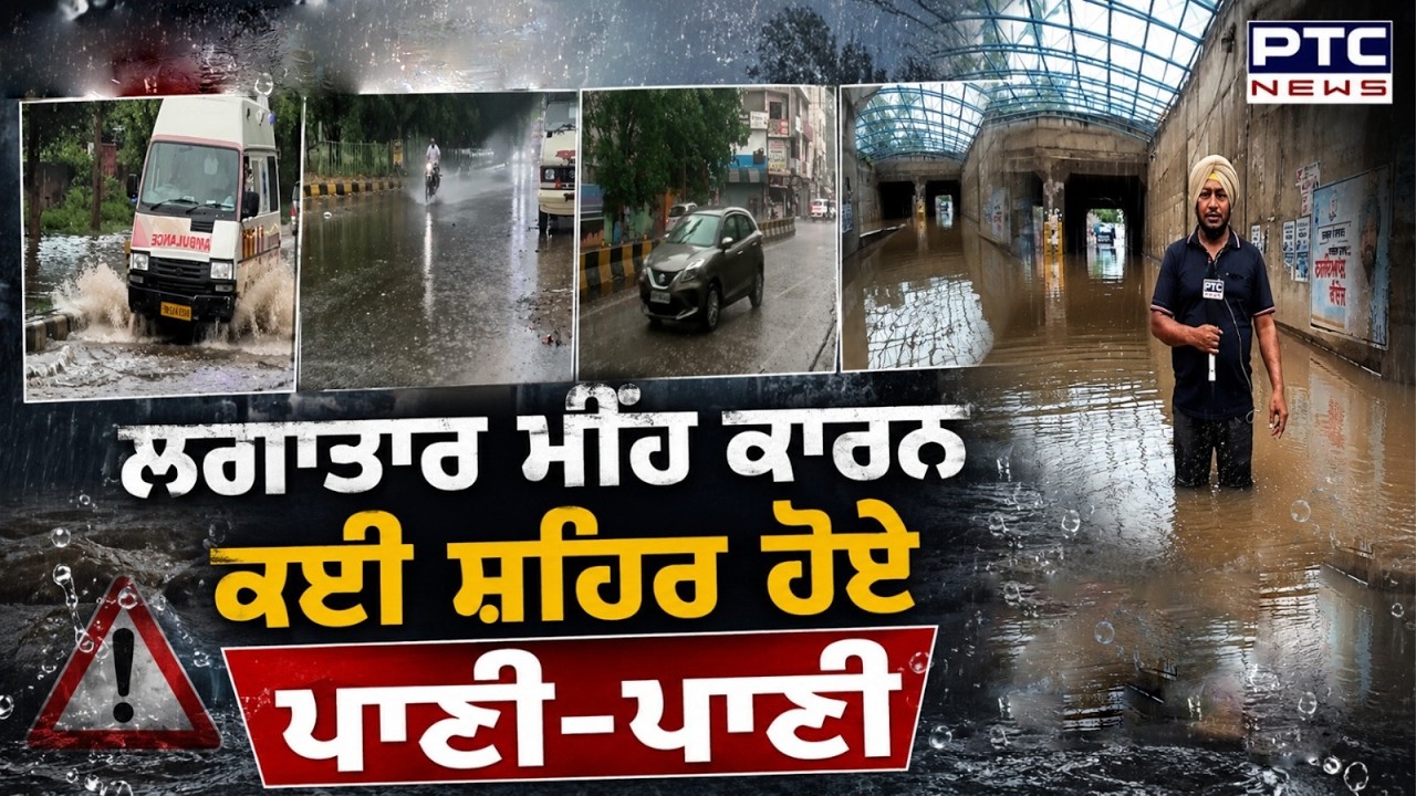 Punjab -Haryana ਤੇ Chandigarh 'ਚ ਦੇਰ ਰਾਤ ਤੋਂ ਪੈ ਰਿਹਾ ਮੀਂਹ | Heavy Rain |Monsoon |Weather Update