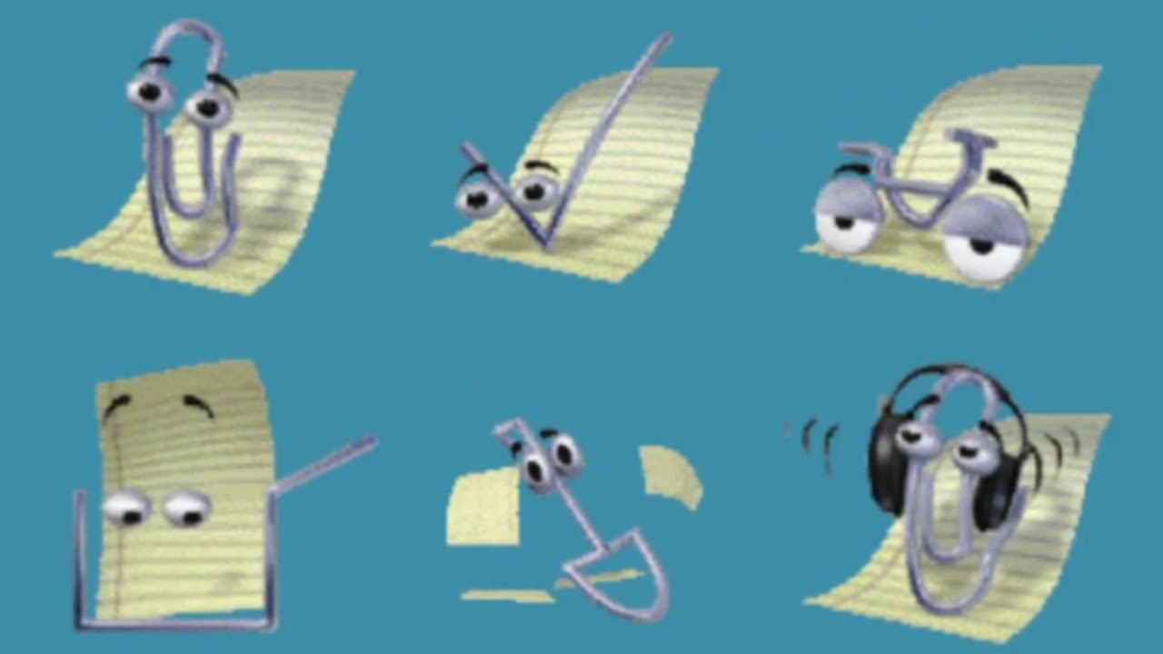 Clippy Office Assistant Animation Compilation, Clippit