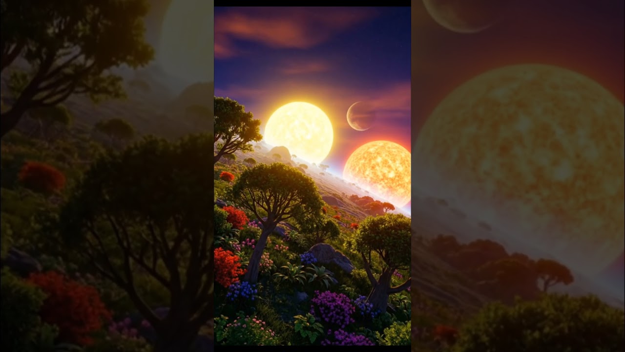 This Alien Planet Has 3 Suns 🌍✨ | AI Video