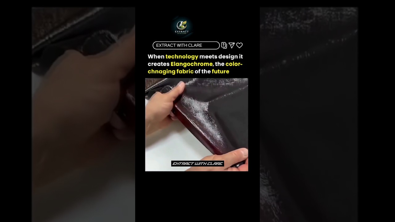 This Fabric Changes Color Instantly 🤯 Future Material is INSANE!