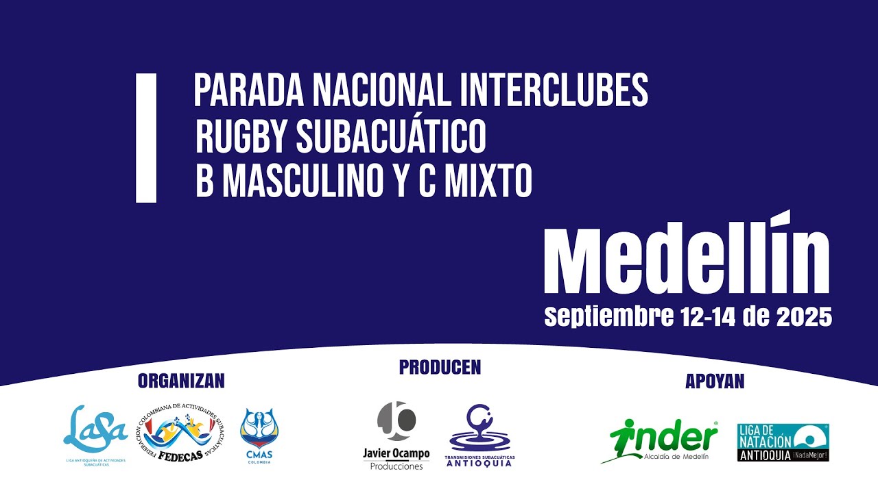 I Parada Nacional Interclubes de Rugby Subacuático B Masculino y C Mixto - Sábado Parte 1