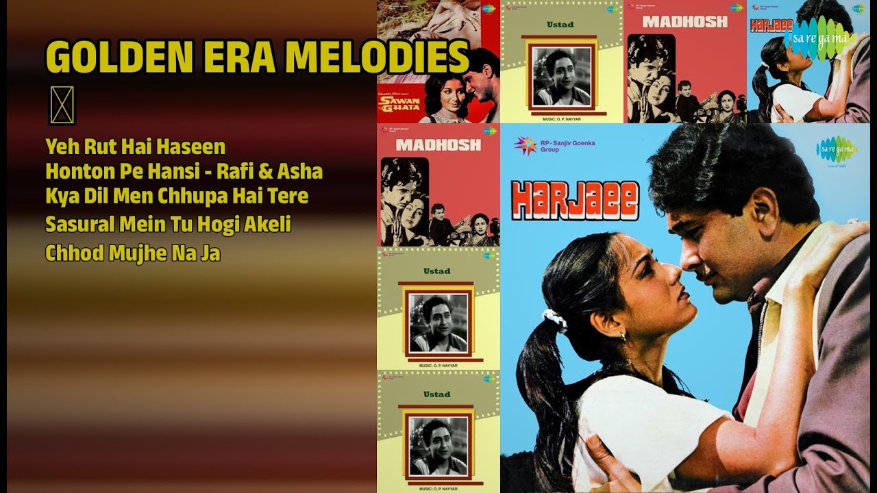 सुनहरी यादें ✨ | Kishore Kumar Songs | Yeh Rut Hai Haseen | Honton Pe Hansi  Rafi & Asha