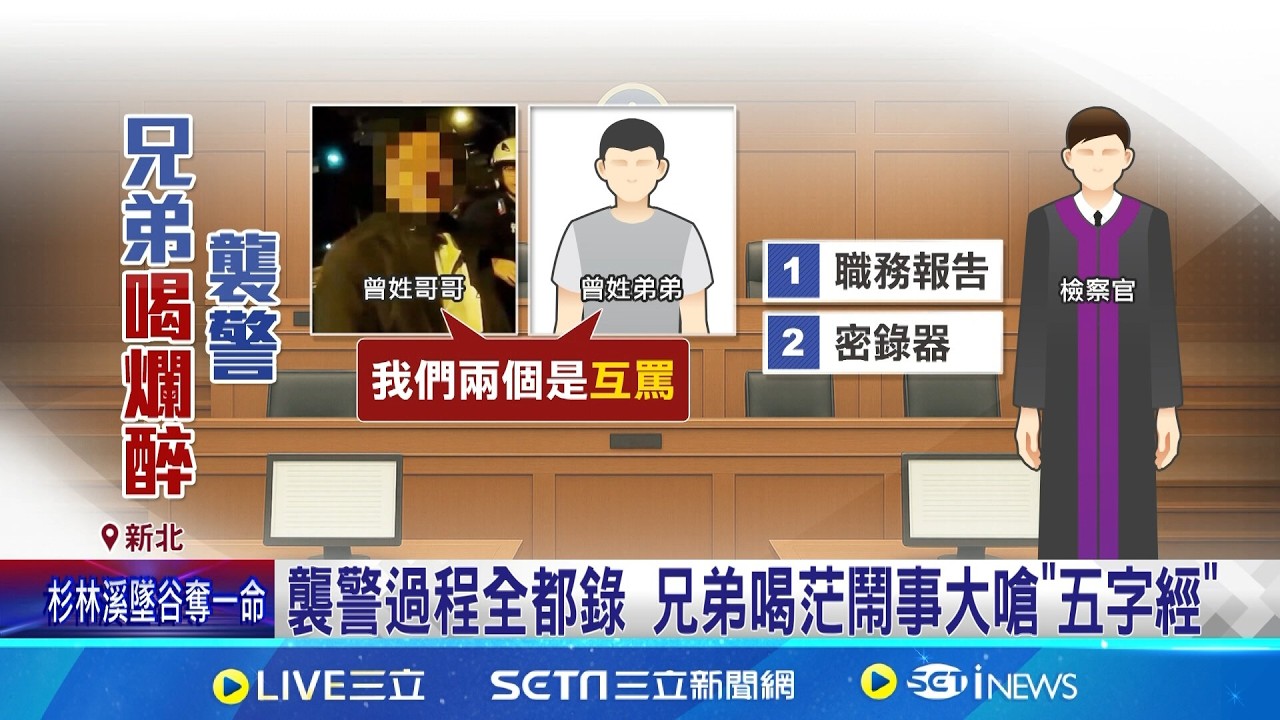三立獨家｜兄弟喝茫路邊吵 警盤查