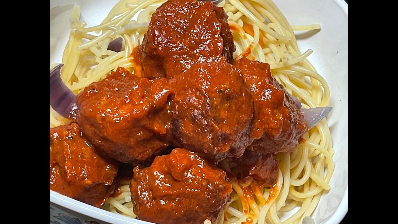 Mouth Watering Spaghetti  and Meat balls dinner