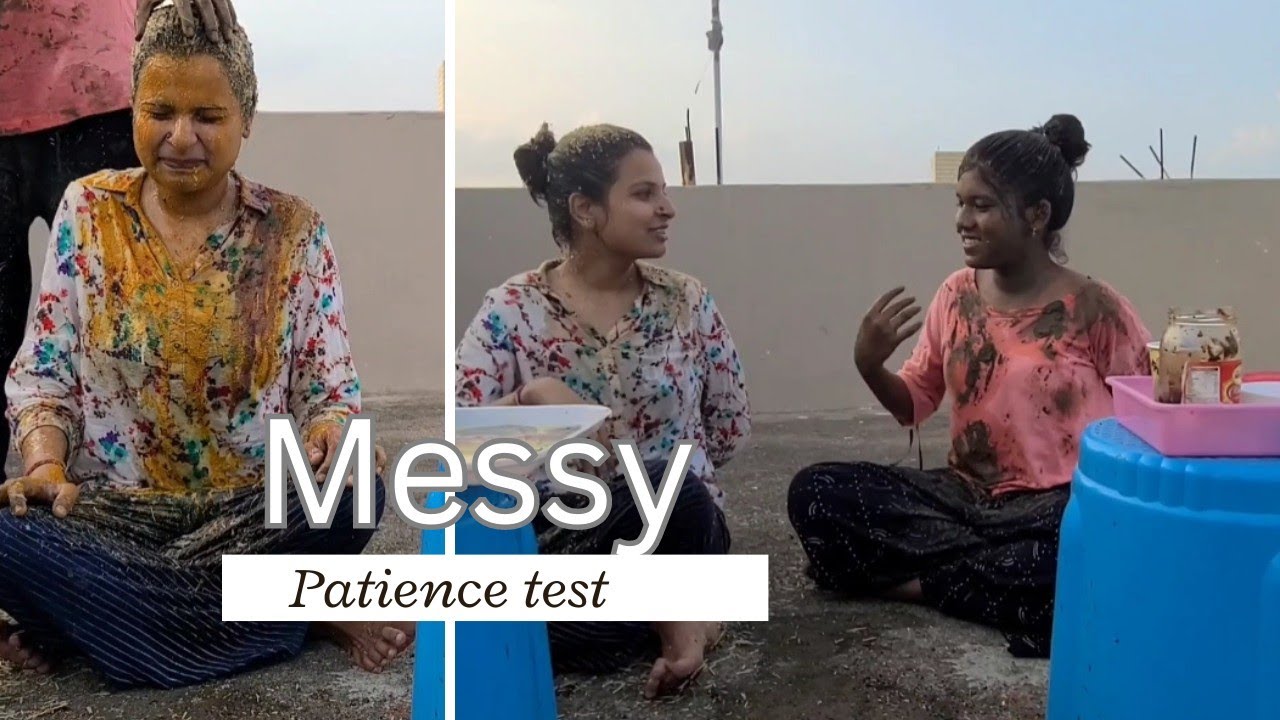 Messy patience challenge 😱 #challenge