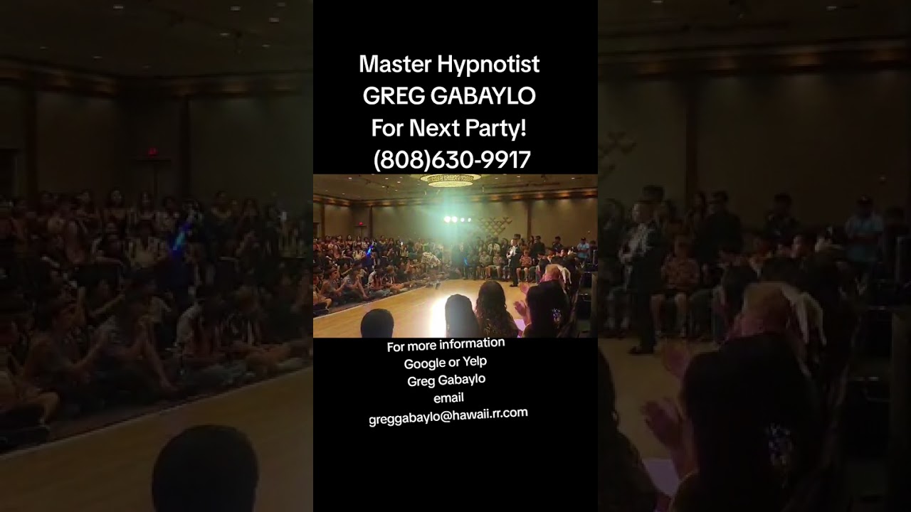 Hawaii's Best Hypnotist GREG GABAYLO/ Bruno Mars 24k Magic and Just the way you are. 