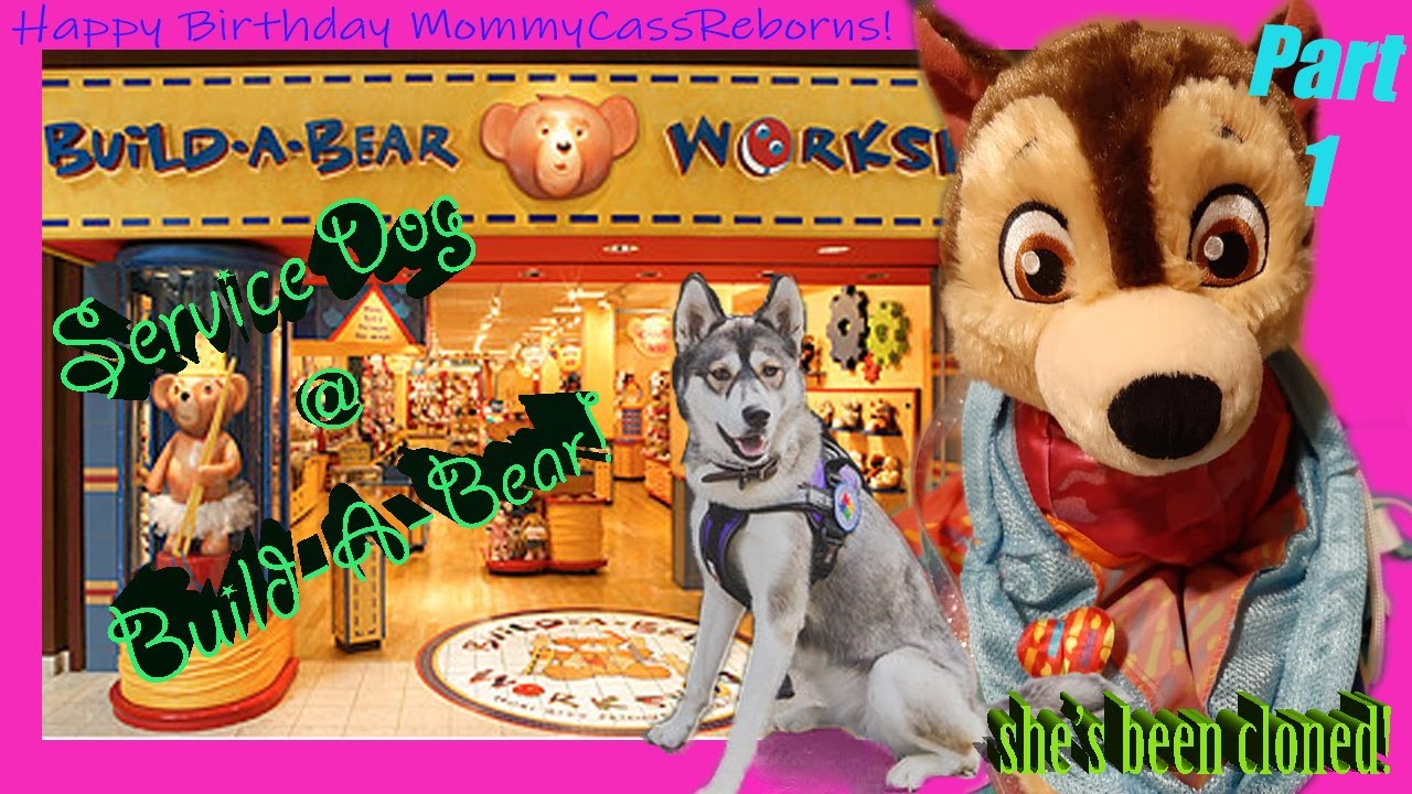 Cloning my Service dog at Build-A-Bear!  ft MommyCassReborns (Birthday!) pt. 1 of 2