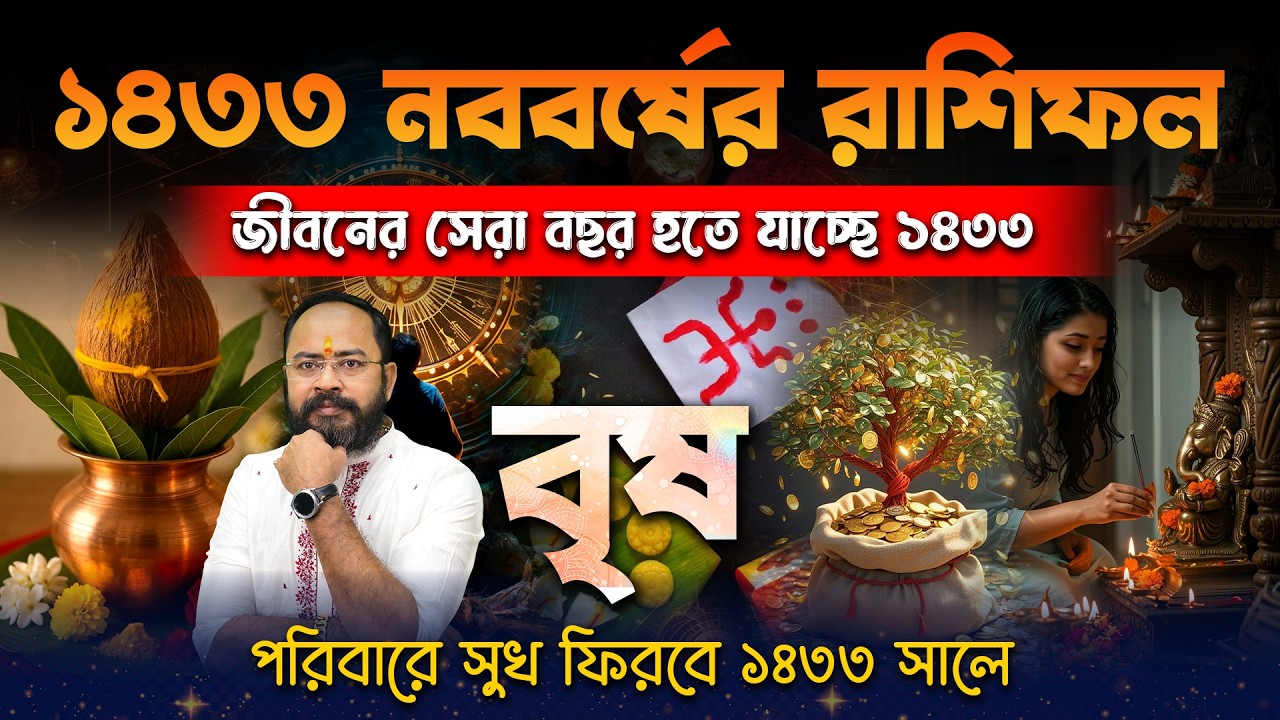 বৃষ রাশি ১৪৩৩ কেমন যাবে? | Taurus Horoscope 1433 Bengali | ভাগ্য বদলাবে কি? Santanu Dey
