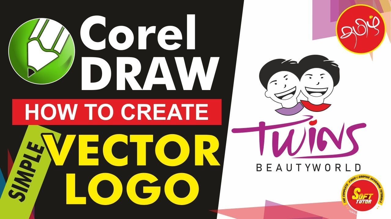 How to Create Simple Vector Logo _ Corel Draw in Tamil Tutorial / Soft Tutor