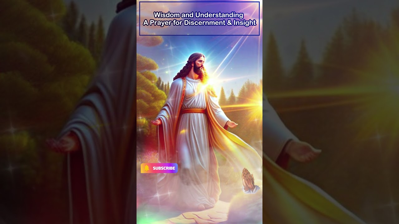 Wisdom and Understanding -  A Prayer for Discernment and Insight