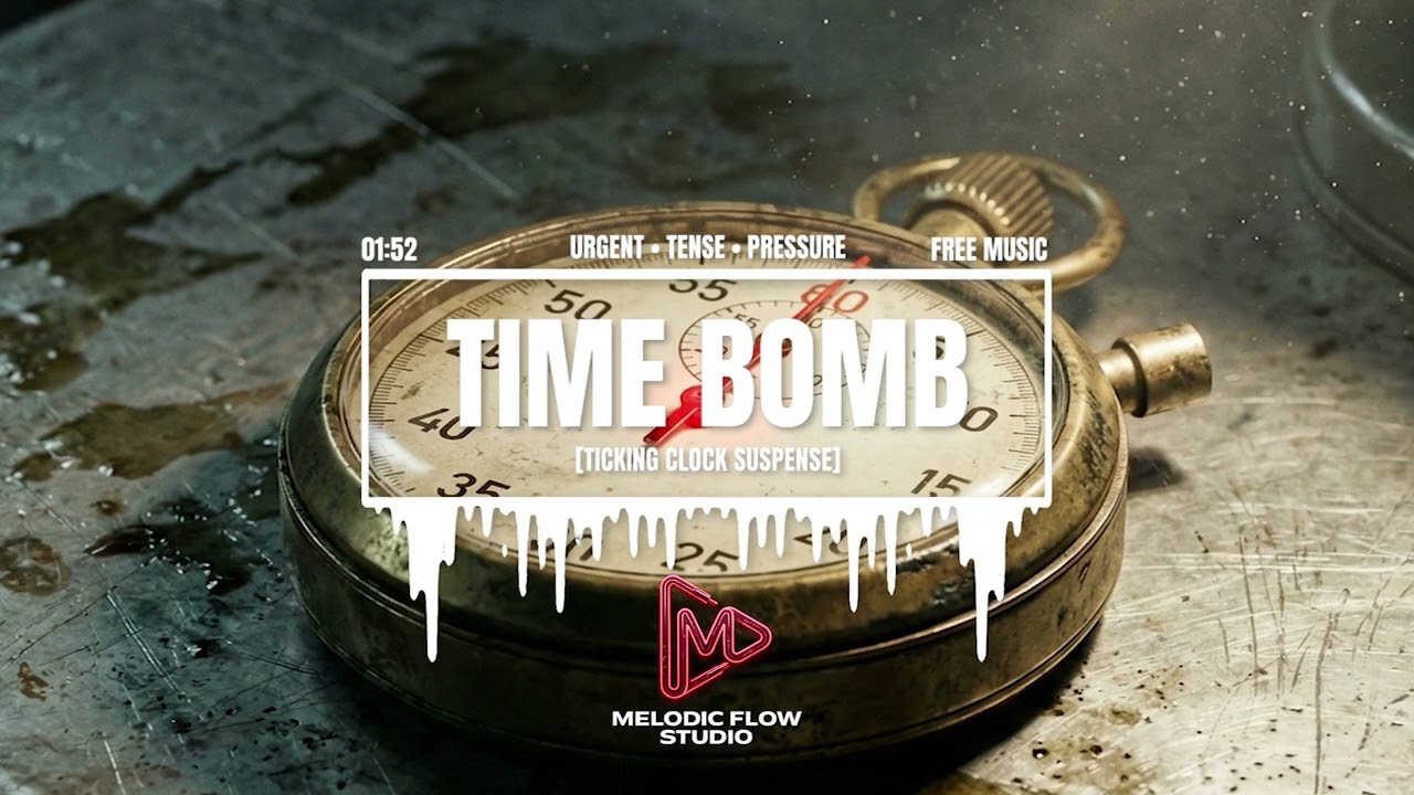 Ticking Clock Suspense Music for Countdown | TIME BOMB (No Copyright)
