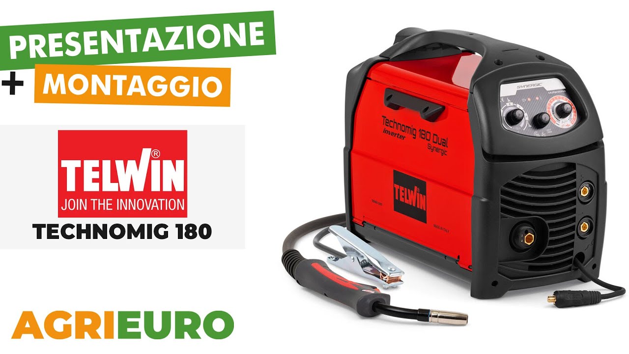 Presentazione e montaggio della Telwin Technomig 180 Dual Synergic - Saldatrice inverter a filo