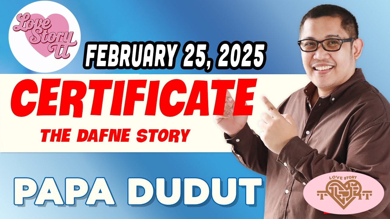 CERTIFICATE DAFNE | Papa Dudut