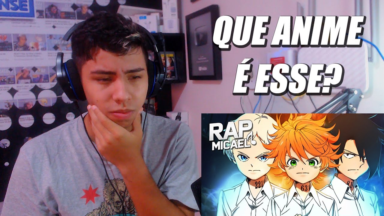 REACT Rap da Emma, Norman e Ray (Yakusoku No Neverland) | Micael Part. Enygma e DYA