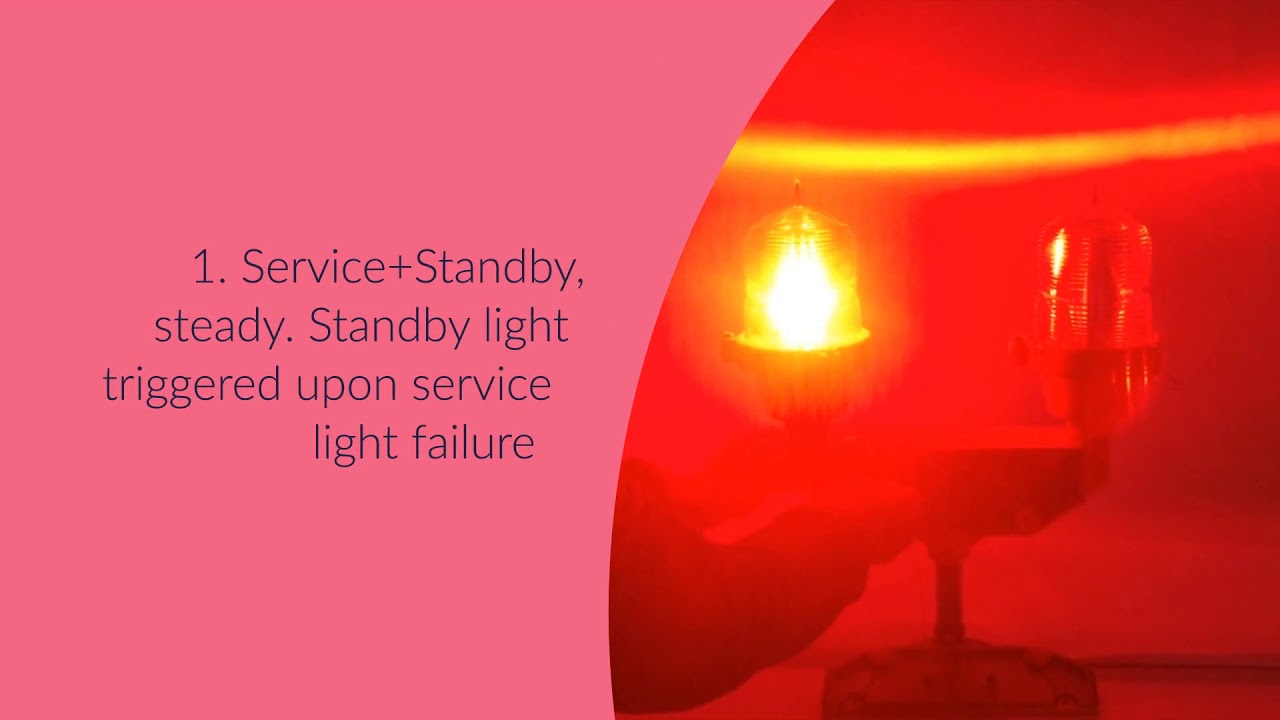 OL32 twin aircraft warning light operation demo