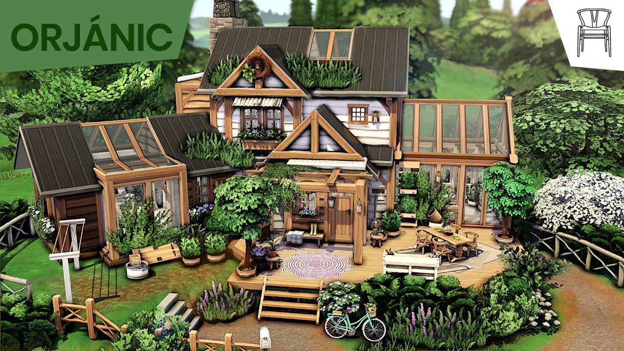 ORJÁNIC Garden Cottage 🌿| The Sims 4 - Speed Build