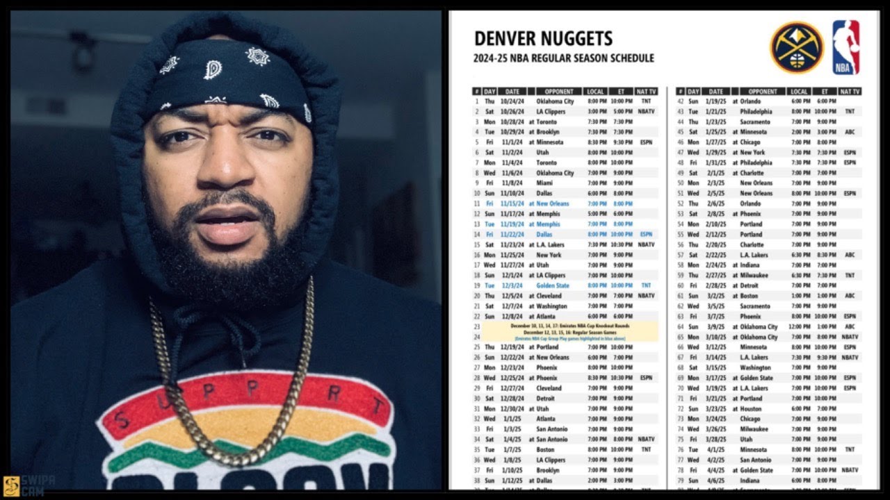 🚨DENVER NUGGETS SCHEDULE RELEASE 🚨