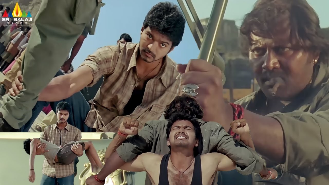 Thalapathy Vijay Mass Fights Back to Back | Dopidi | Telugu Movie Scenes | GV Sudhakar