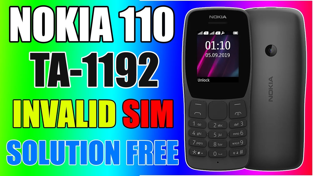 Nokia 110 Ta 1192 invalid Sim Problem Solution FREE | Nokia Ta-1192 IMEI Change Code FREE