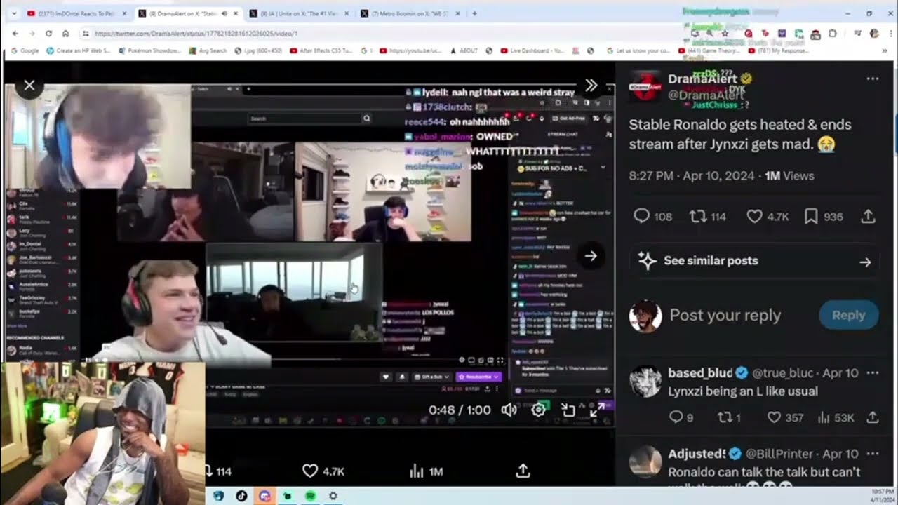 YOURRAGE реагирует на STABLE RONALDO и JYNXZI BEEF